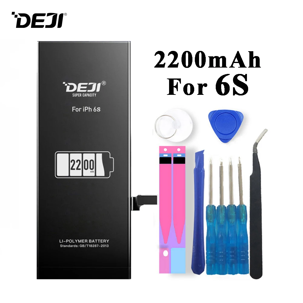 Deji Аккумулятор для Apple iPhone 5S SE 6 6s 7 4s 5 8 X 6Plus 6sPlus 8Plus Plus iPhone7 1430mAh 3410mAh сменный литий