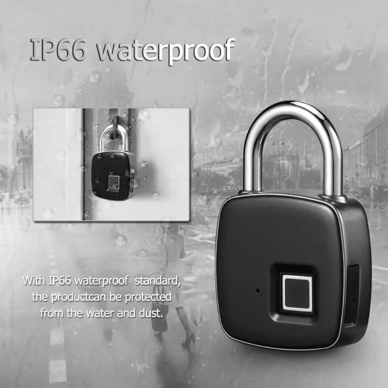 Anytek P3 + умный замок без ключа с отпечатком пальца IP66 водонепроницаемый