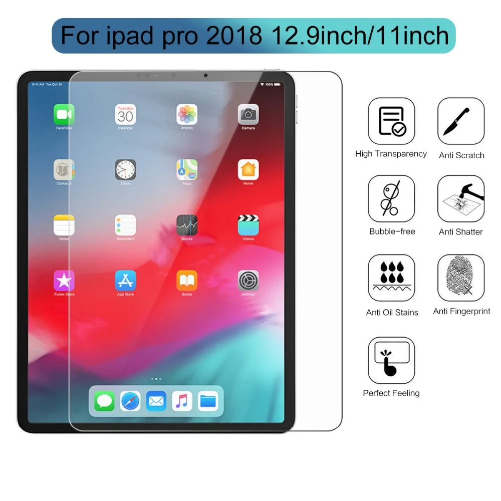 Закаленное стекло для iPad Pro 11 дюймов 2018 протектор экрана планшета 12 9 &quotзащитное