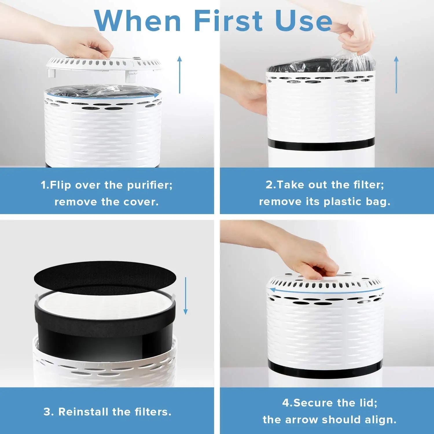 Air Purifier LV-H132 Replacement Filter Plastic True HEPA and Activated Carbon Filters Set LV-H132-RF | Бытовая техника