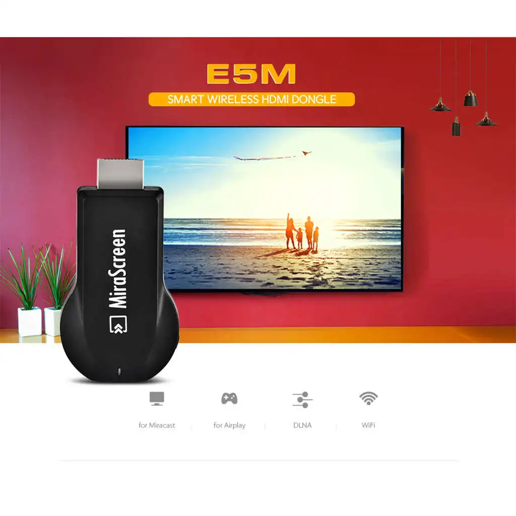 Mirascreen ТВ палка 5G ключ беспроводной приемник Поддержка Hdmi 1080P Hd Miracast Airplay Dlna для