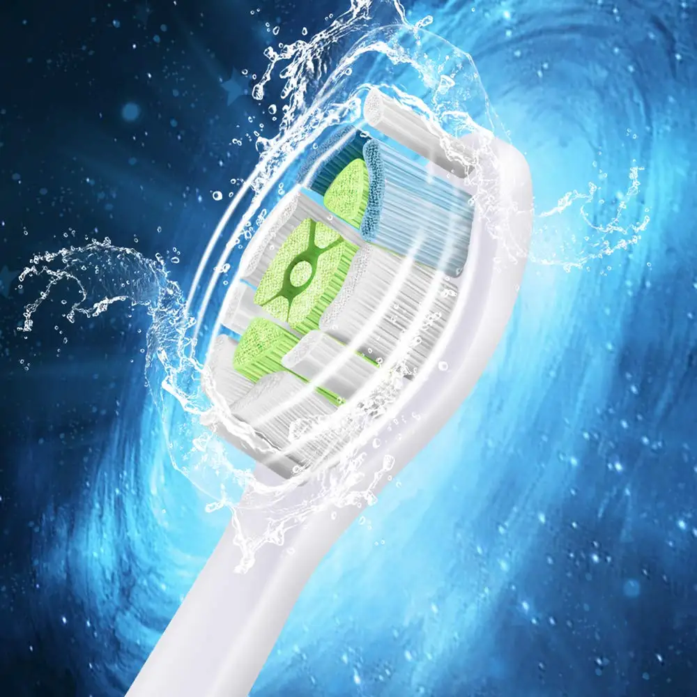 4 шт Съемные насадки для зубной щетки зубных щеток Philips Sonicare DiamondClean HydroClean черно