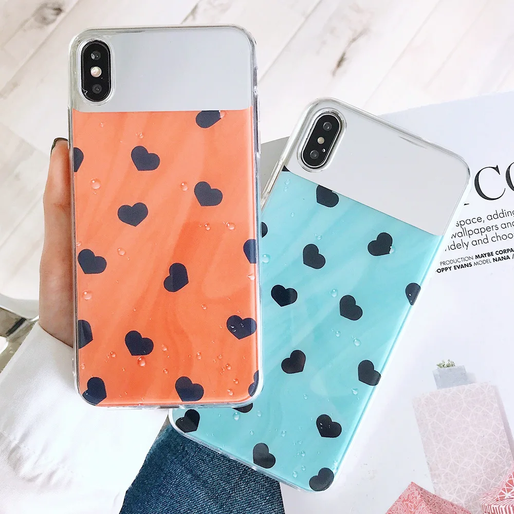 Мягкий чехол JONSNOW Mirror для iPhone 6S 7 8 Plus X XS XR Max глянцевые зеркальные чехлы с цветочным