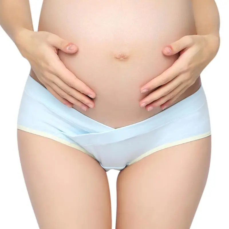 

Нижнее Белье для беременных с заниженной талией, хлопковые дышащие U-образные трусики для поддержки живота для беременных женщин, нижнее бе...