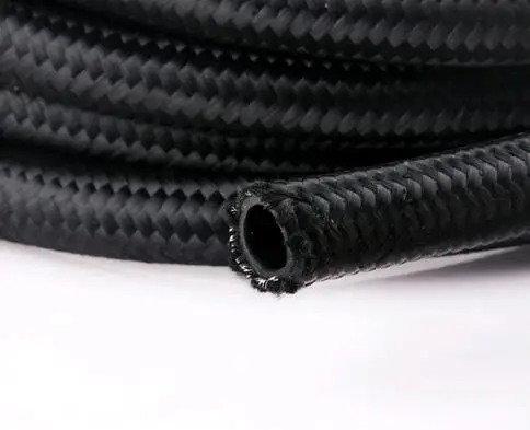 

HT Racing Store- STAINLESS STEEL/NYLON BRAID 15KPSI AN10 BLACK OIL/FUEL LINE/HOSE 1 METER