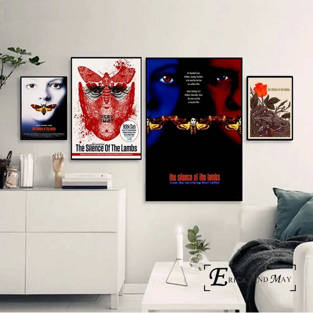 

The Silence Of The Lambs Movie Poster Prints Oil Painting On Canvas Wall Art Murals Pictures For Bedroom Decoration No Framed