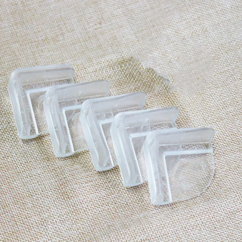 10 pcs Transparent Collision Protect Corners L-shaped Edge Print Smiling face For Baby's Care Easy Install Clean | Мать и ребенок