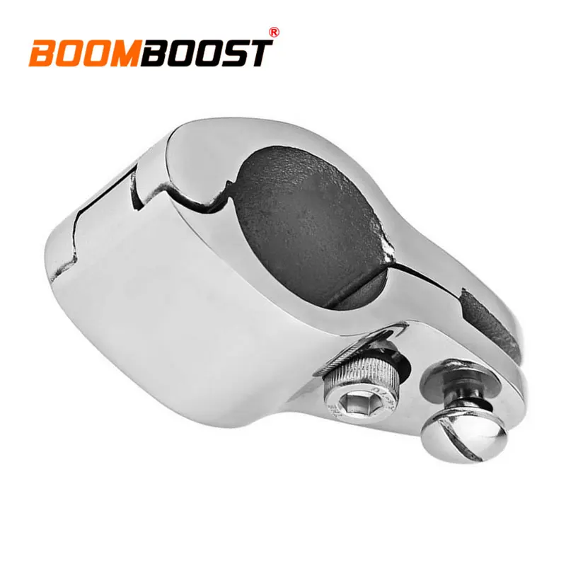 

1Pc Pipe Clamp Bimini Tube Clip Silver 1" For Boat Marine Yacht Hardware 316 Stainless Steel Jaw Slide Hinged Fittings Silver