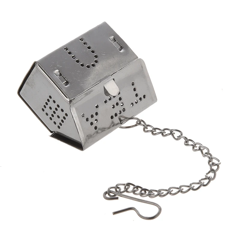 SODIAL (R) Серебряный тон мини поднос в форме дома чай заварка чайный шар набор | Дом и