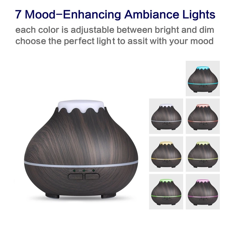 Мини аромадиффузор эфирного масла 150 мл ультразвуковой увлажнитель холодного