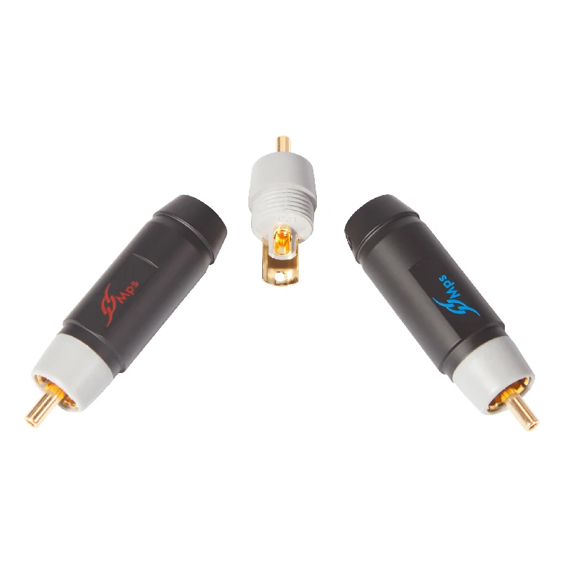 MPS Pioneer-10G HiFi красный медь RCA Plug 24 К позолоченный Лотос голова для CD DVD усилители