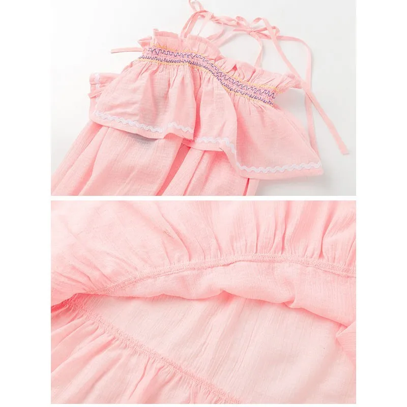 2020 Summer Flower Big Girl Dress Children Party Princess Clothes Sleeveless Long Dresses Red Pink Size 10 12 14 8 6 4 Years | Детская