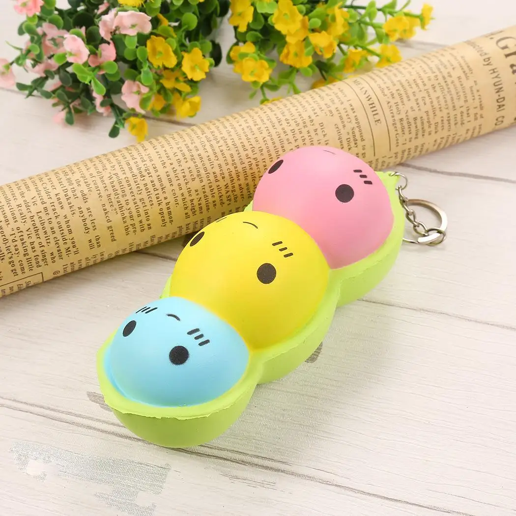 Игрушки для лица цепь Bean you squeeze Relief Key after Toys ручная выдавливание Мультипликация