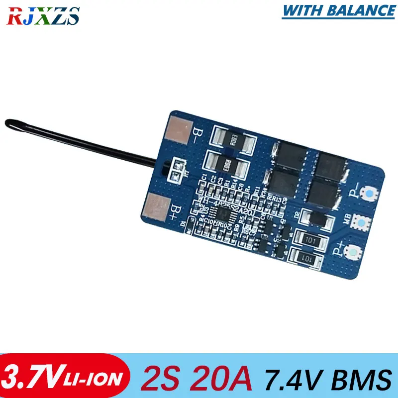 2S 20A Li-Ion 8 4 V 18650 DIY BMS PCM плата батареи bms с балансировкой pcm для литий-ионного