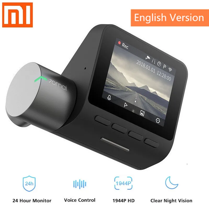 Xiaomi 70mai Dash Cam Pro 1944P умная Автомобильная DVR камера Голосовое управление 140 градусов
