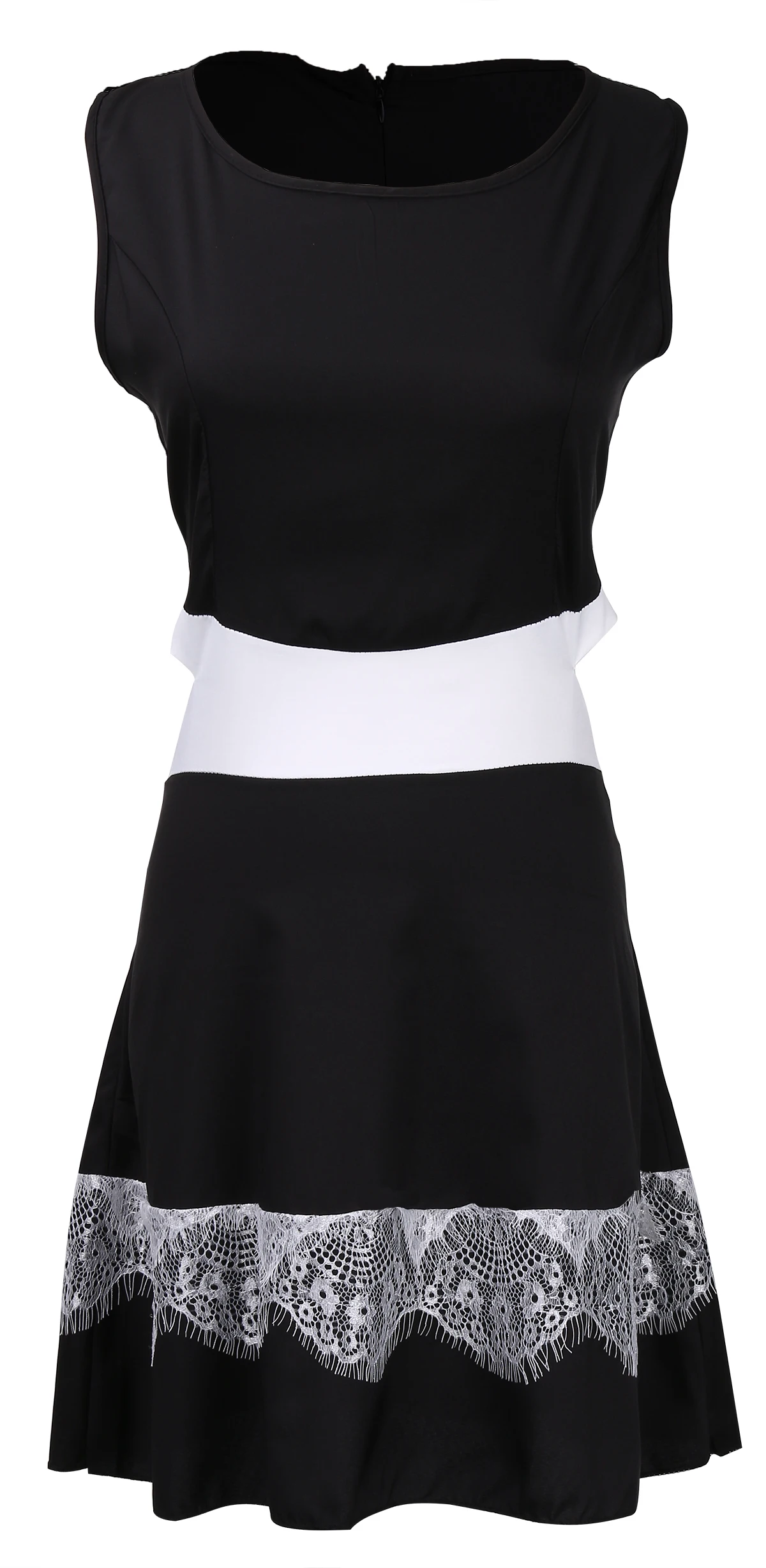 Летнее модное женское повседневное пляжное платье без рукавов шифоновое