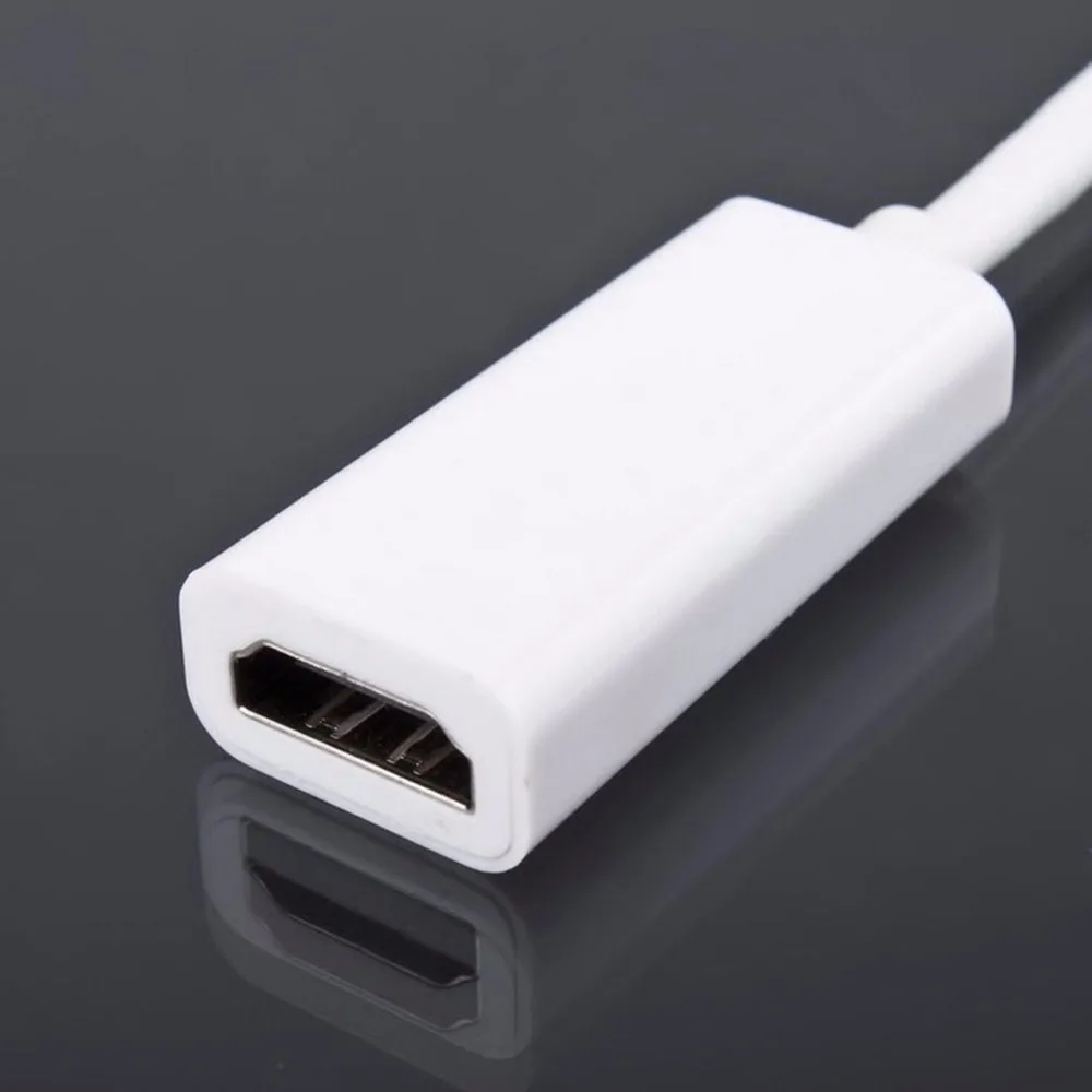 Full HD Mini Displayport к HDMI Кабель адаптер Thunderbolt DP конвертер 1080 P для MacBook Pro Air Mac PowerBook 20 см| |