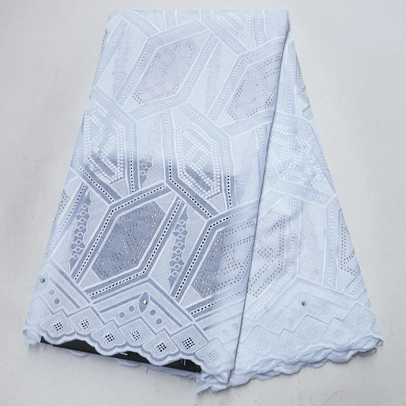 

Nigerian dry lace fabrics 2019 African lace fabric Korean soft cotton high quality stones Swiss voile lace in Switzerland women