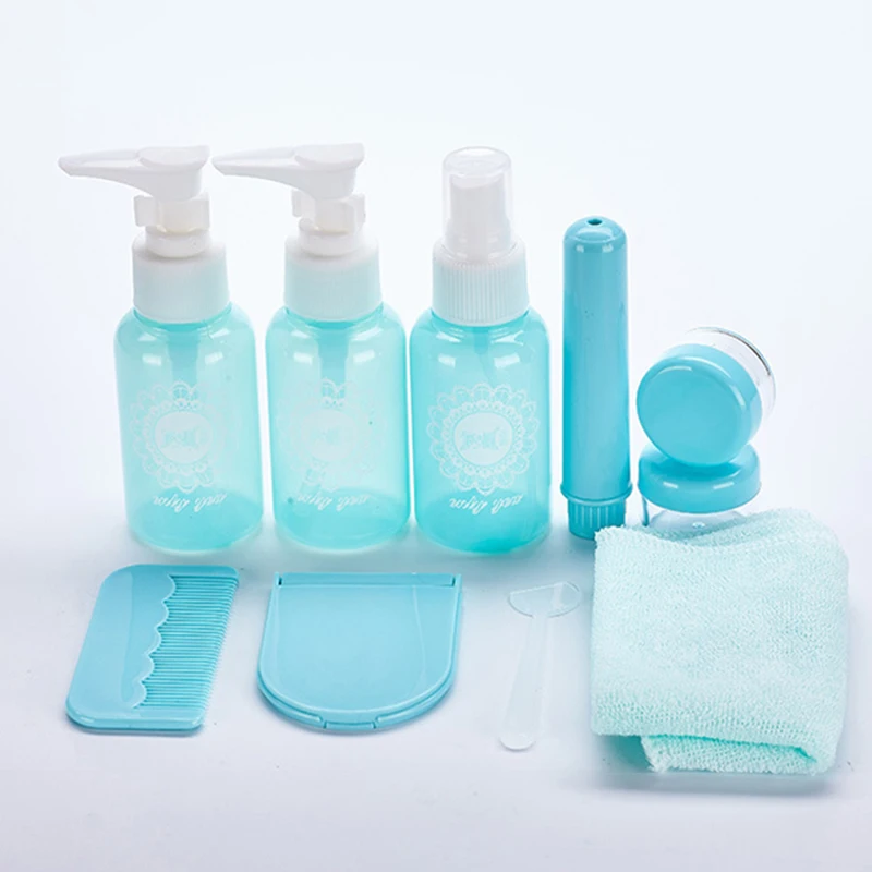 Набор для путешествий фиолетовая пластиковая пустая бутыль косметики контейнер