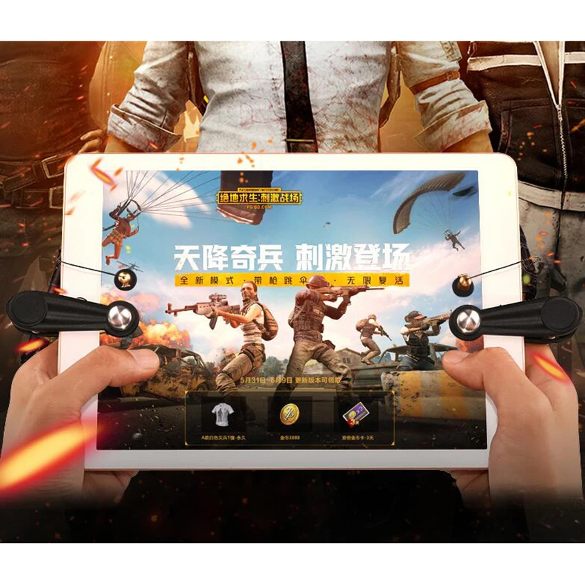 Металлический PUBG мобильный триггер контроллер для планшета iPad/Android планшет