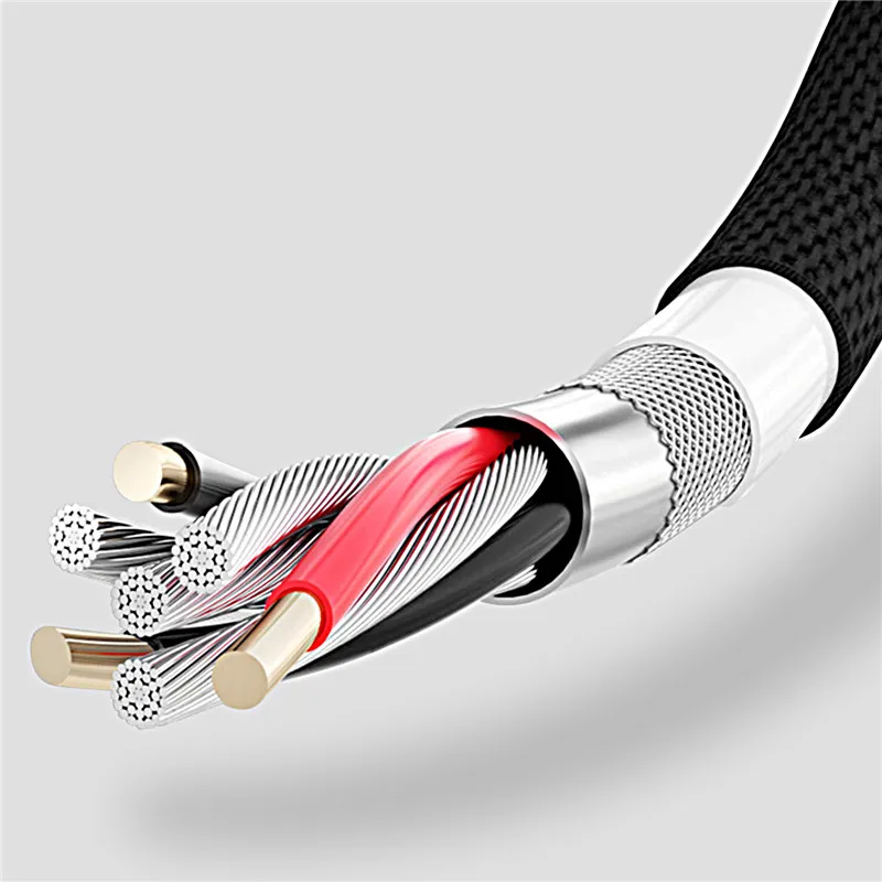USLION USB кабель Быстрая зарядка type c для samsung huawei Xiaomi One Plus 6 т 5 T телефон зарядное