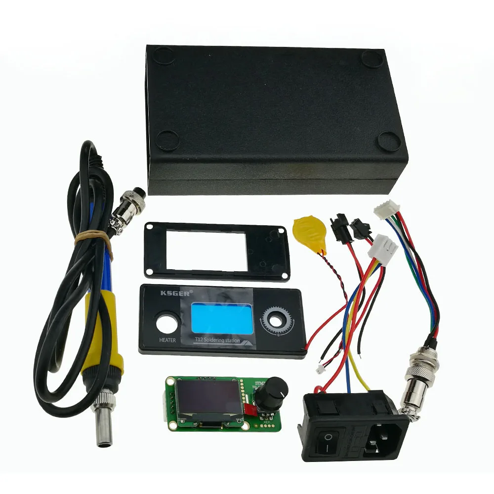 : KSGER V2.1S STM32 OLED 1 3 Размеры Экран T12 цифровой Температура Батарея контроллер 5