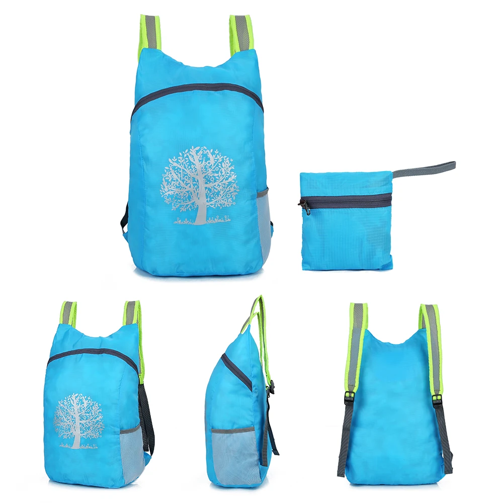 Легкий складной рюкзак 15 л Повседневная Водонепроницаемая спортивная сумка для