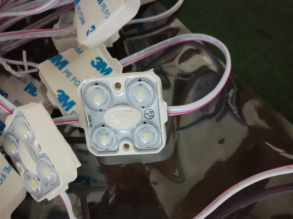 500 шт./лот 110 в 220 AC SMD 2835 впрыск объектива светодиодный модуль для подсветки
