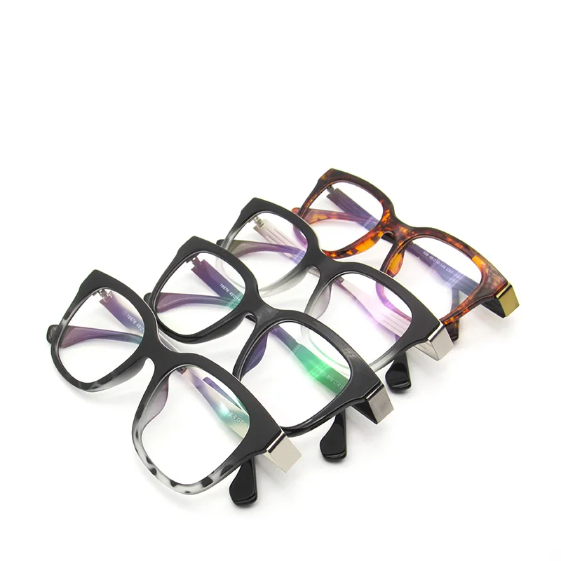 

Large Retro Leopard Eyeglass Frames Oversize TR90 Alloy Eyewear Vintage High Quality Nearsigfht Spectacles