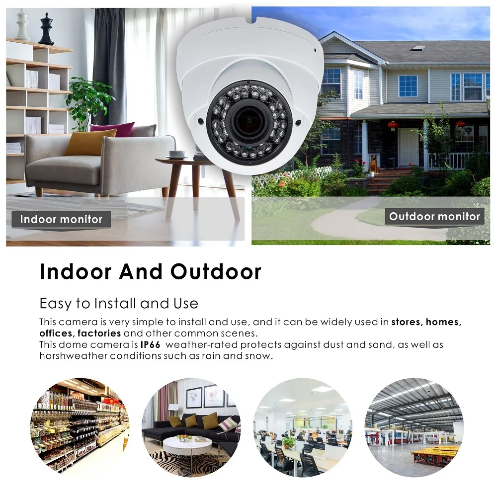 Inwerang HD 2MP 4in1 купольная камера безопасности 2 8 12 мм варифокальный объектив Ourdoor/Indoor