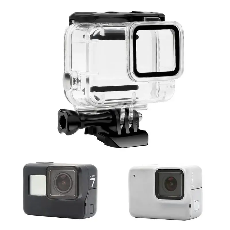 Аксессуары для Go pro Водонепроницаемый чехол Gopro Hero 7 Серебристый Белый защитный