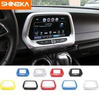 shineka interior mouldings for chevrolet camaro 2017 up 7 8 inch navigation screen gps panel decoration frame cover sticker