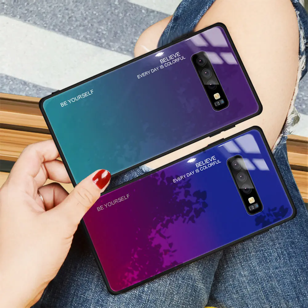 KISSCASE закаленное Стекло чехол для samsung S10 S9 S8 plus Note 9 8 мягкий край A9 A8 плюс A7 A6 J8 J6
