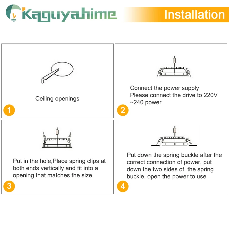 Kaguyahime 3W 5W 7W 9W 15W светодиодные светильники Алюминий Spotlight 220V Ультра тонкий Гостиная
