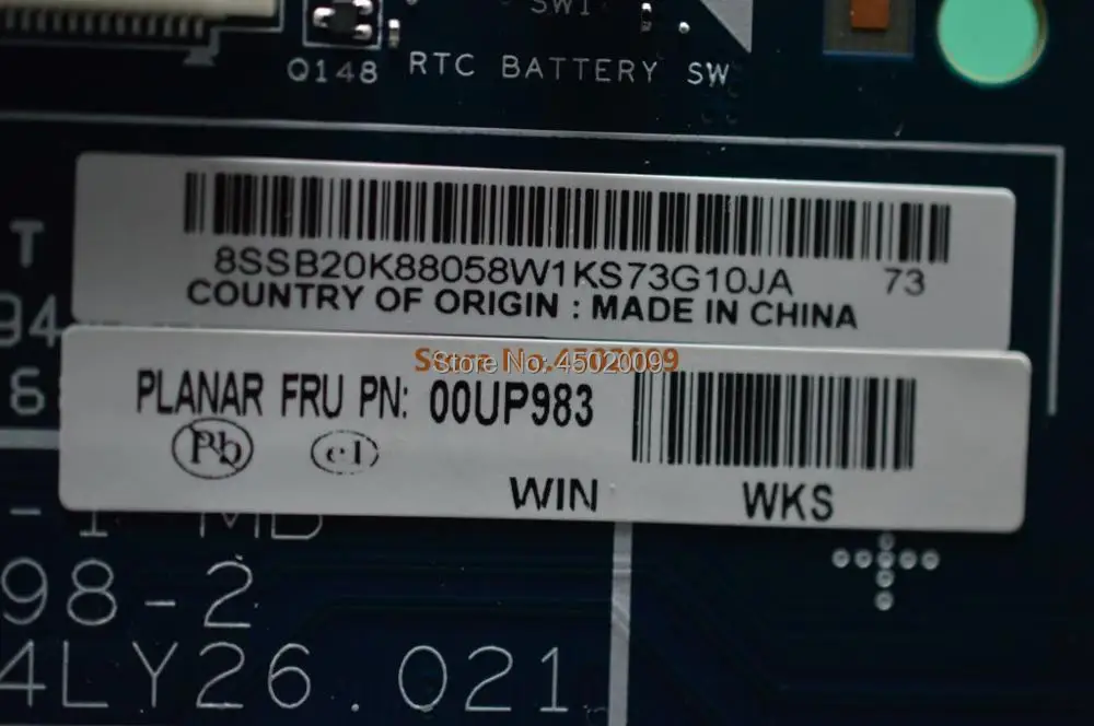 Материнская плата для ноутбука lenovo thinkpad X1 Carbon 2nd Gen (Type 20A7 20A8) 00UP983 с ЦП 8 ГБ ОЗУ 100%