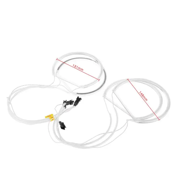 4 шт. CCFL автомобильный комплект фар Ангел орлиный глаз гибкая трубка фара белый