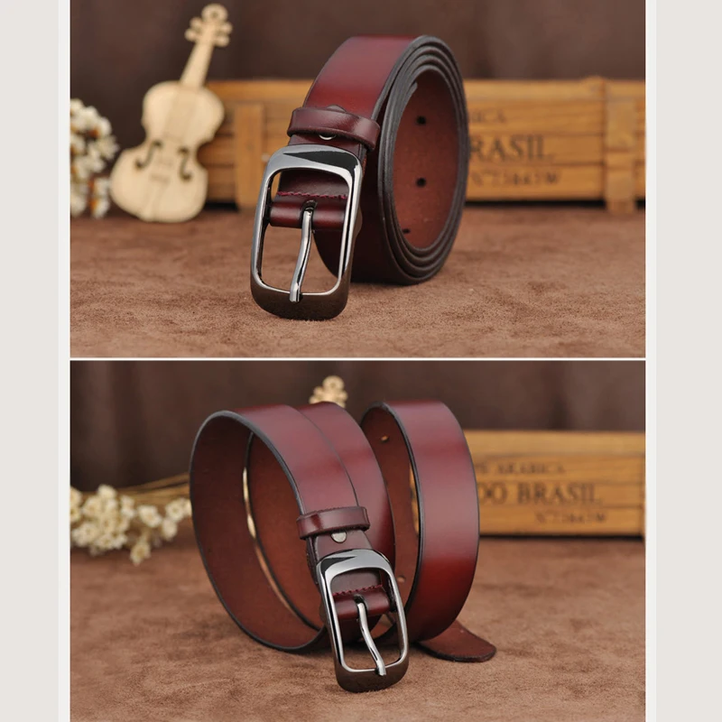 MEDYLA Women Belt Genuine Leather Noble Black Buckle Natural Belts for Simple Casual Decorative Waist | Аксессуары для одежды