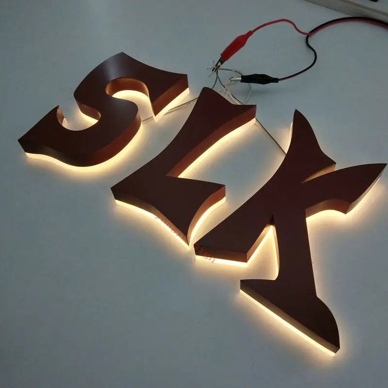 Custom outdoor 3d solar led light backlit stainless steel for advertising signs | Лампы и освещение