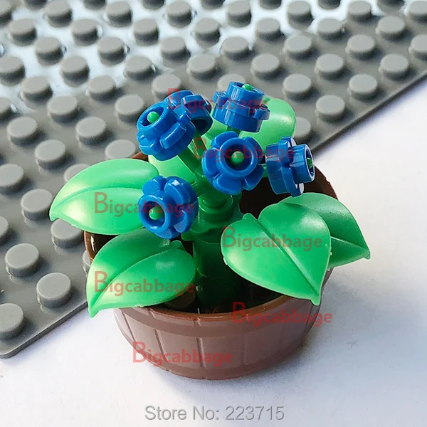 * Набор для растений набор деталей кирпича DIY enlighten block brick set No. Совместимость с