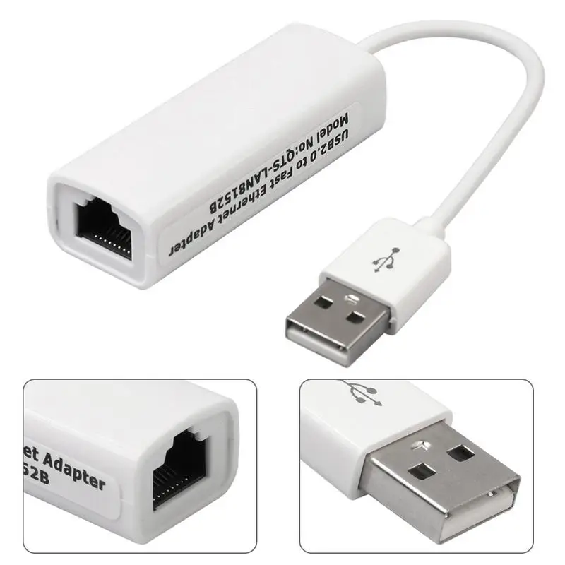 Ethernet адаптер USB 2 0 до 10/100 сетевой RJ45 Lan Проводной для Windows 10 8 1 Mac OS Surface Pro Linux ASIX Chipset #
