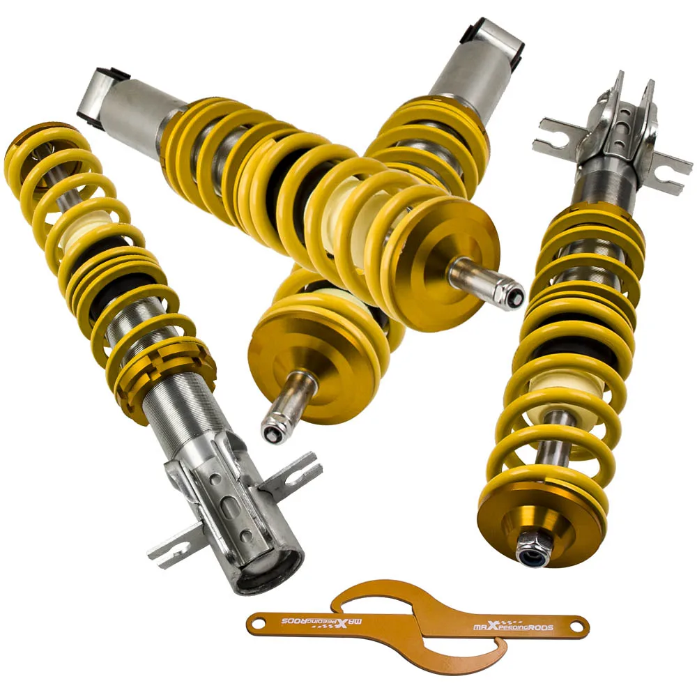 Снижение Suspenion комплект для VW Golf Кролик MK1 Scirocco койловеров пружины спереди и сзади
