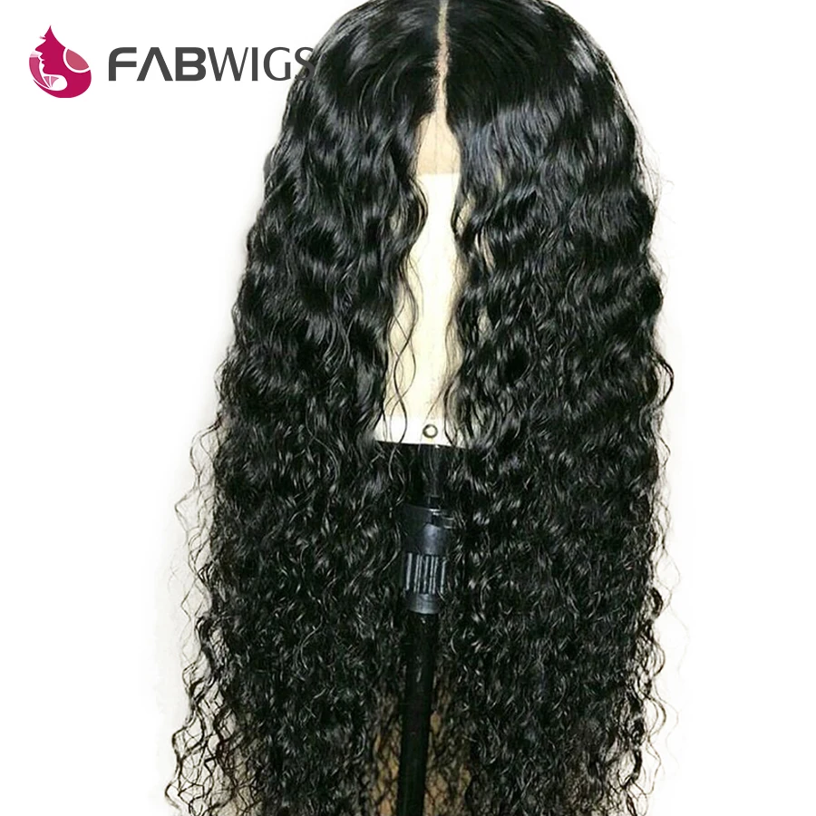Парики из натуральных волос Fabwigs волнистые с детскими волосами|Парик на кружеве| |