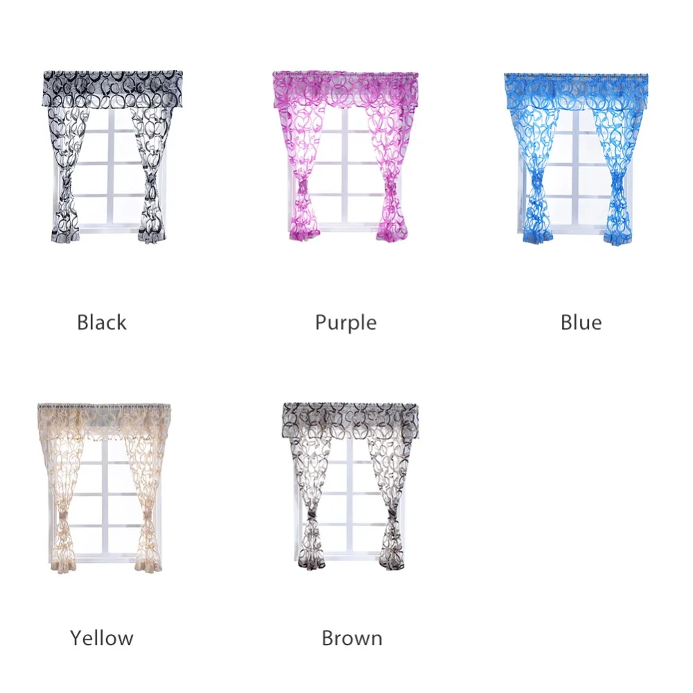 Занавески для кухни NAPEARL оконные занавески и ярусы геометрический дизайн органза