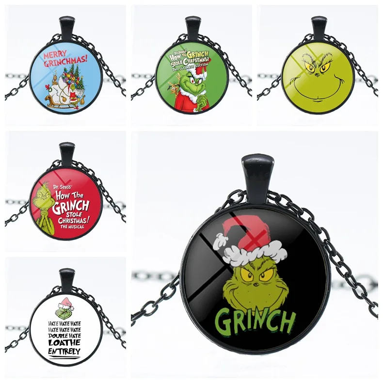 Grinch детское ожерелье 2018 Рождественский подарок для мальчиков и девочек с