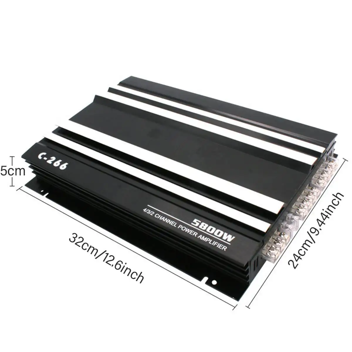 

DC 12V 5800W Aluminum Alloy 4CH Bass Car Power Amplifier Support 4 Speakers Vehicle Auto Audio Amplifier Stereo Amp Music Player