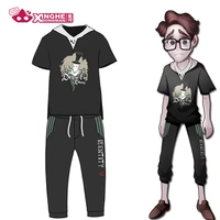 milky way anime identity v hooded tshirt costume cropped trousers jack suit boy casual dress with hat