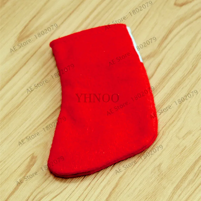 1pcs/bag Christmas gift bags socks cutlery sets snowflakes knives and forks supplies | Дом и сад