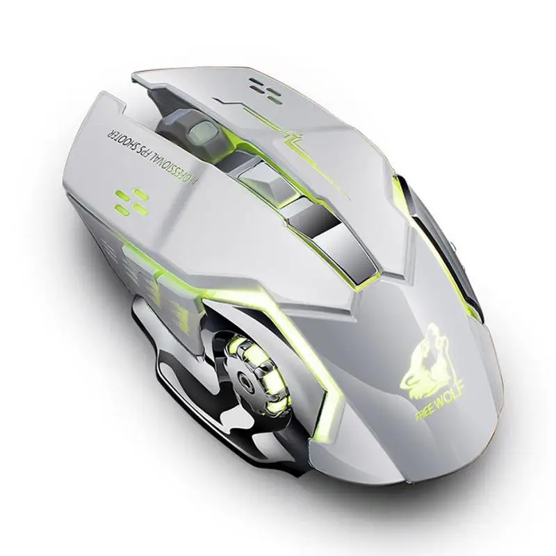 BEESCLOVER Rechargeable Wireless Silent LED Backlit Gaming Mouse USB Optical for PC &amp Receiver r25 | Компьютеры и офис