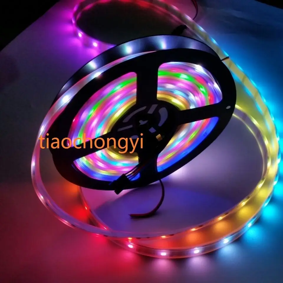WS2801 5050 32 светодиодный/M RGB Мечта Цвет светодиодный IP20 + SP103E 5V