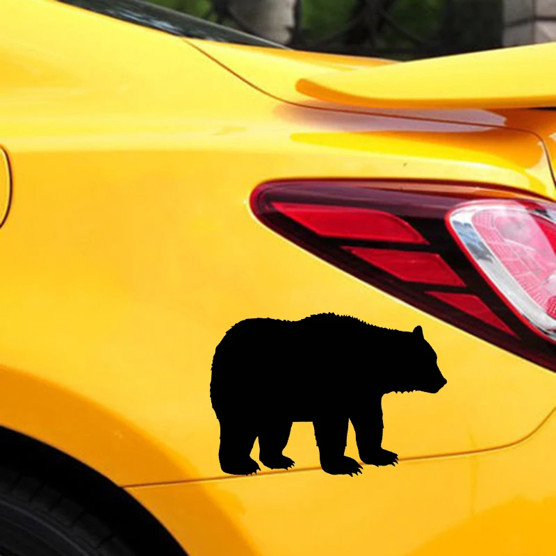 

Виниловая наклейка в виде животного, медведя, гризли, автомобильная упаковочная этикетка, аксессуар, декоративная наклейка